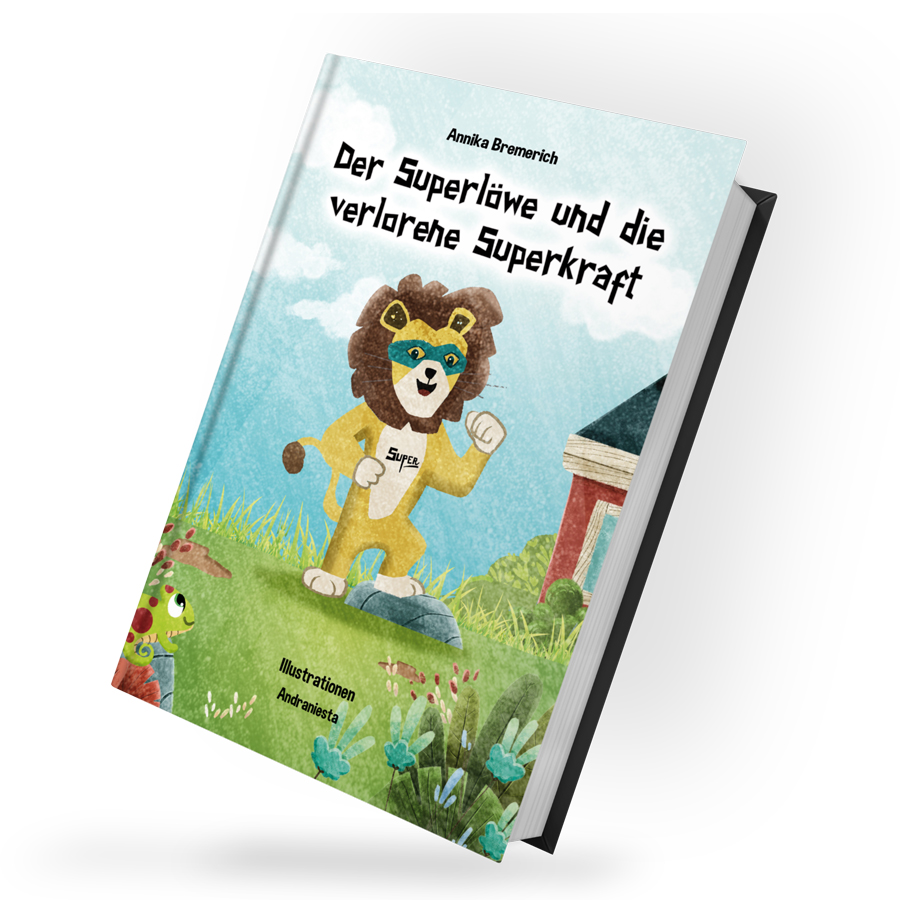 verlorene Kinderbuch und Superkraft die mehr Selbstbewusstsein: Superlöwe für