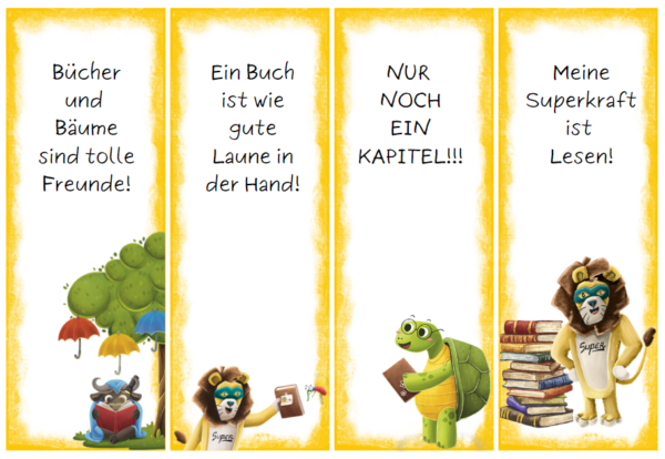 Superlöwen Lesezeichen - viele Möglichkeiten – Bild 3