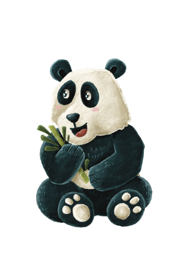 panda freund des superlöwen und kinderstärker
